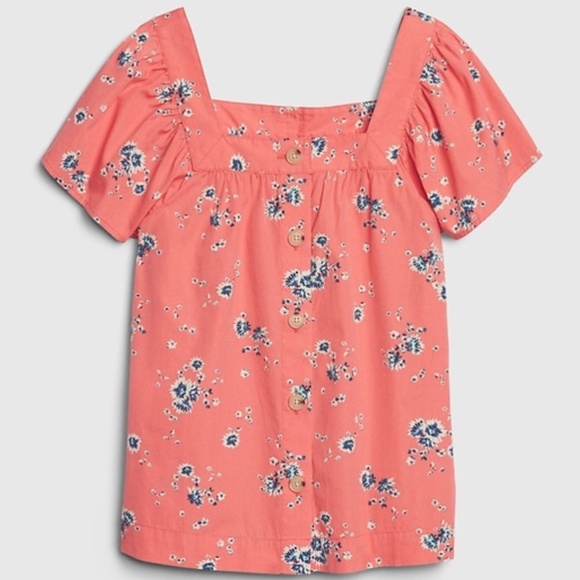 Gap Squareneck Button Front Top - Picture 2 of 4